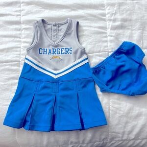 LA Chargers cheerleader outfit 18m EUC